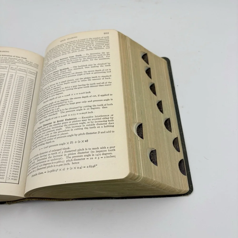 Machinery's Handbook 12th Edition - The Industrial Press - Leather 1944 Indexed
